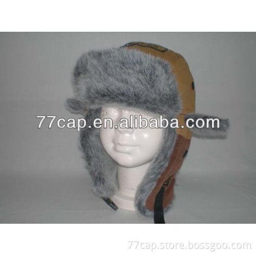 fur hat with paws